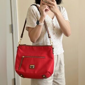 Dooney & Bourke Vibrant Red Wayfarer Shoulder/Crossbody Bag